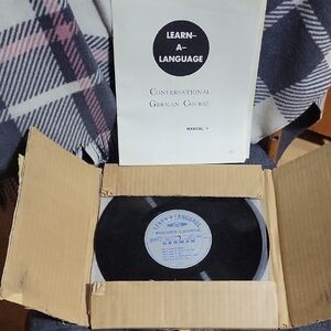 Vintage German Course Vinyl Record -